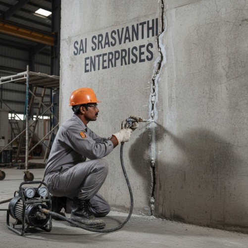 Injection Grouting Services in Hyderabad by Sai Sravanthi Enterprises