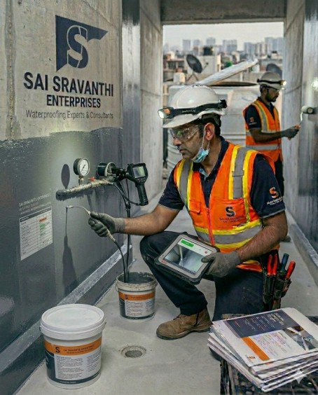 Water Tanks Waterproofing Services in Hyderabad by Sai Sravanthi Enterprises