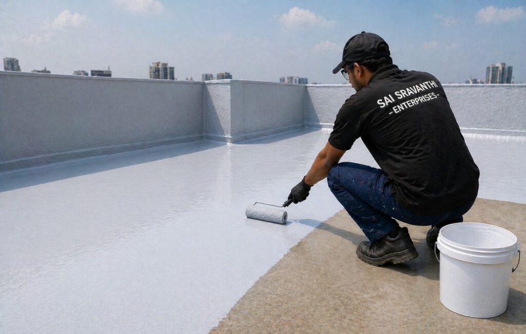 Waterproofing Services in Hyderabad by Sai Sravanthi Enterprises