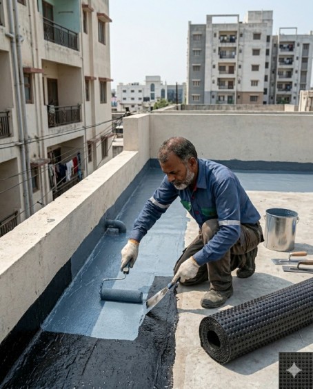 Waterproofing Services in Gachibowli by Sai Sravanthi Enterprises