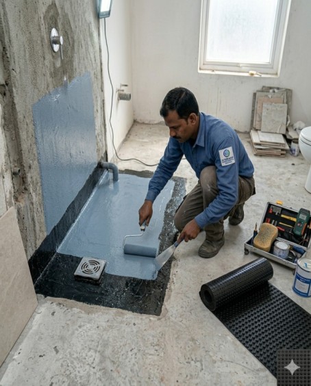 Waterproofing Services in Hitech City by Sai Sravanthi Enterprises