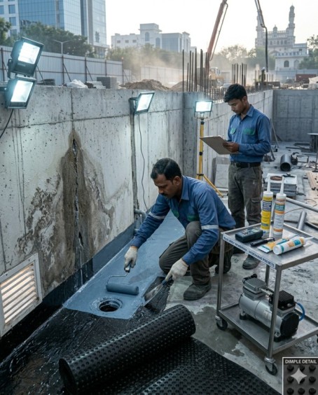 Waterproofing services in Uppal By Sai Sravanthi Enterprises