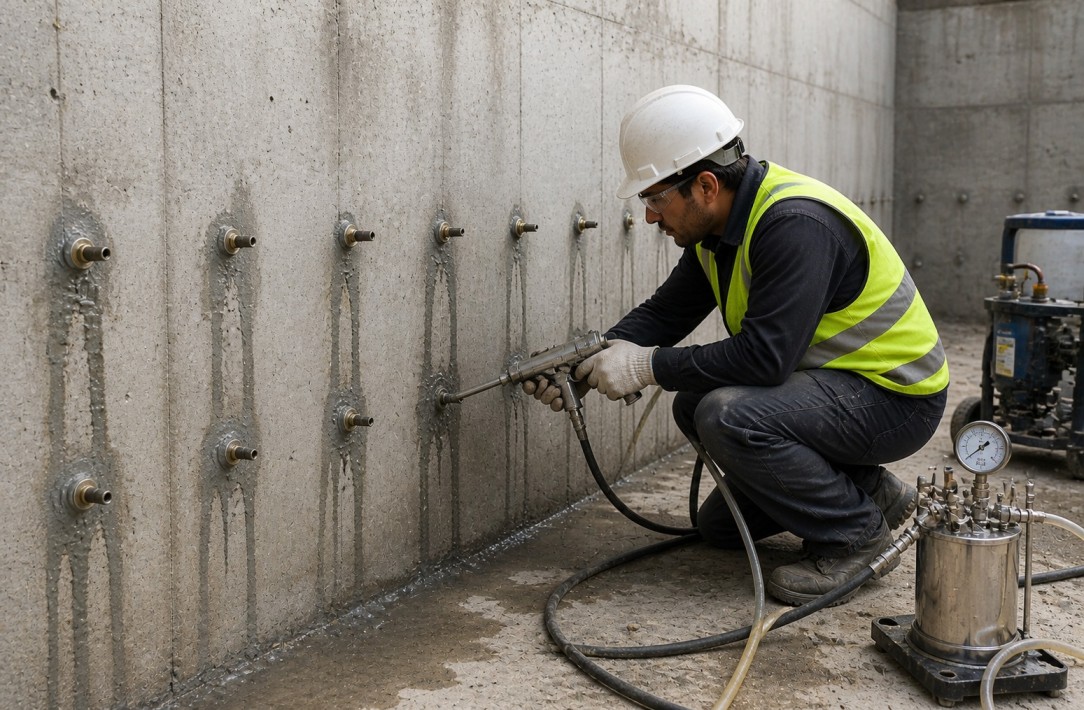 Injection Grouting Services in Hyderabad by Sai Sravanthi Enterprises