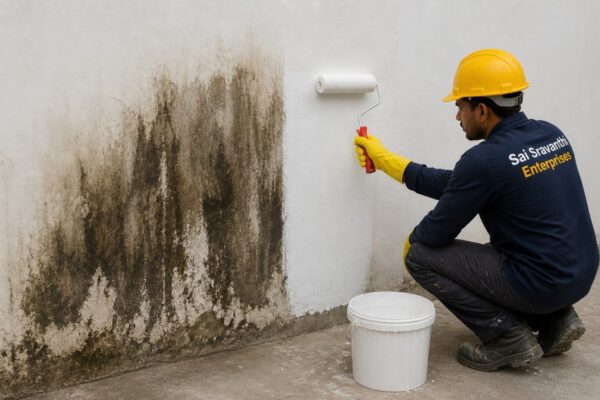 Wall Seepage Treatment in Hyderabad by Sai Sravanthi Enterprises